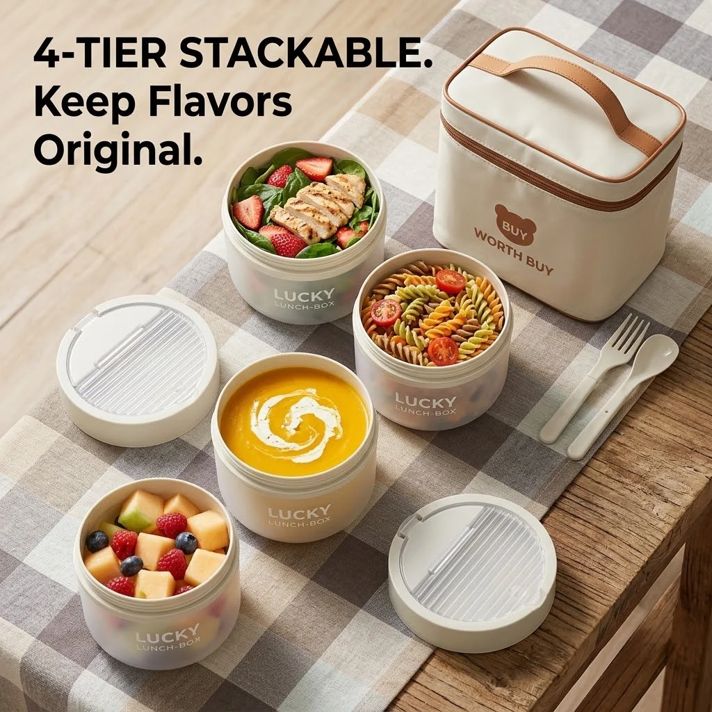 Stackable Plastic Bento Box Se - огляд і ціна Meal Prep Or Prep Meal