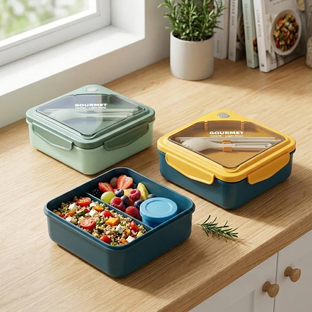 Sealed Plastic Bento Lunch Box - огляд і ціна Meal Prep Or Prep Meal