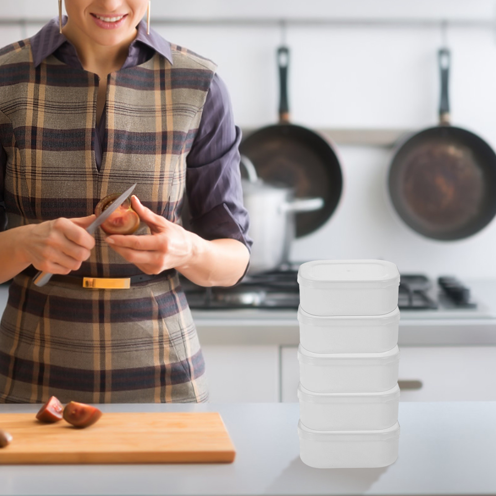 5Pcs Cooked Rice Containers We - огляд і ціна Meal Prep With Rice