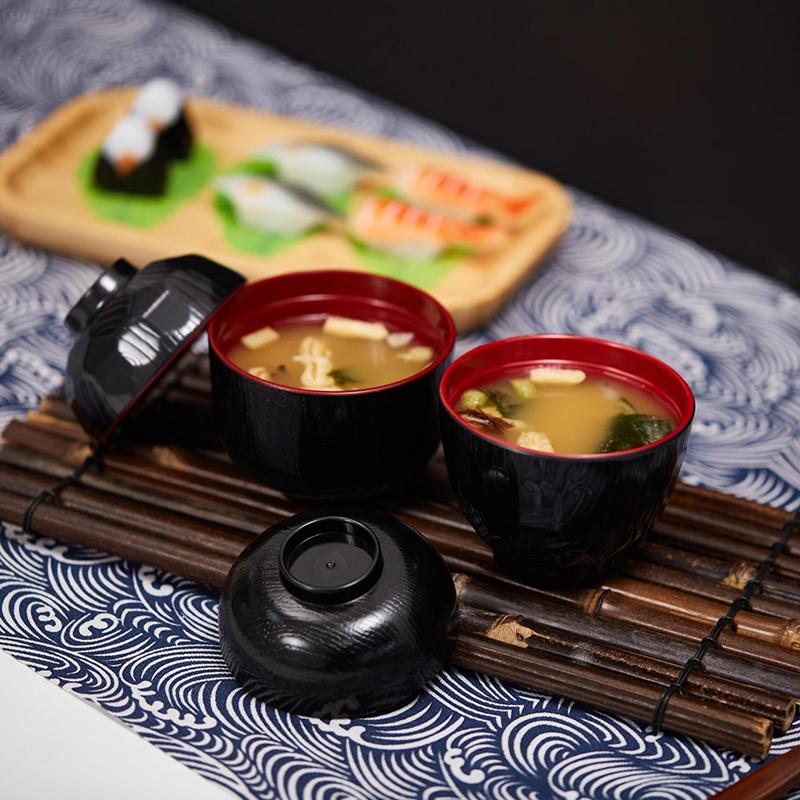 2 Tone Miso Soup Bowl with Lid - огляд і ціна Meal Prep With Rice